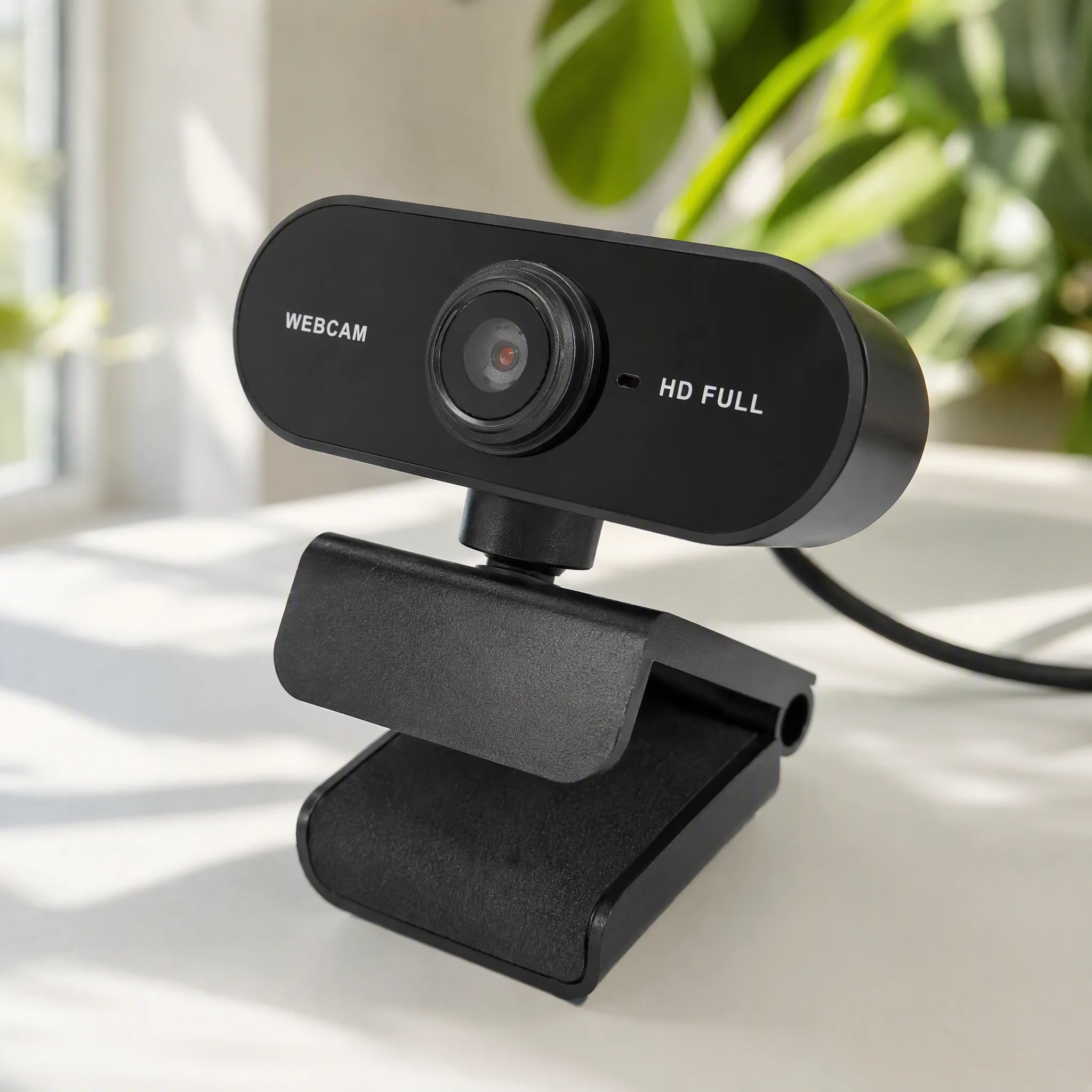 Webcam USB com Microfone para Laptop e Desktop, 360 °   Câmera Rotativa Plug-and-Play para Chamadas de Vídeo e Conferências