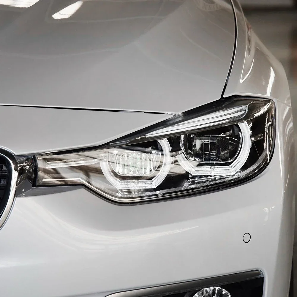 For BMW 2016 2017 2018 2019 3 Series F30 F35 316 318 320 328 Lampshade Headlamp Cover Lamp Shell Mask Headlight Shade Plexiglass