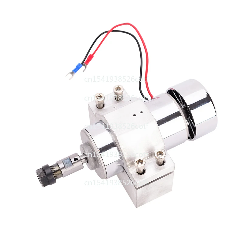 300W DC high-speed electric spindle motor engraving machine air cooling set fixed seat