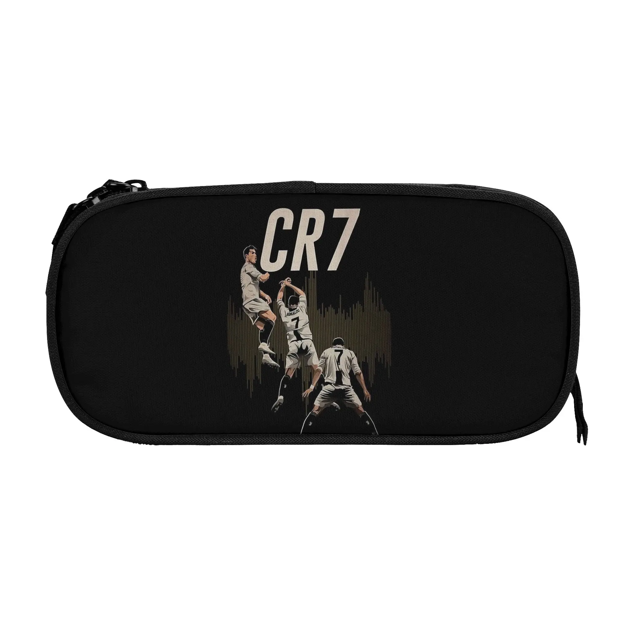 Fashion CR7 Football Ronaldo Pencil Case Pencil Box Pen for Student Big Capacity Pencil Bags School Supplies Cosmetic Stationery