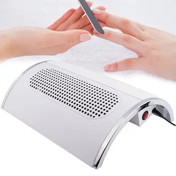 LULAA Nail Dust Collector for Nails Large Size 40W 2 Fans Dust Extractor with Non-Woven…