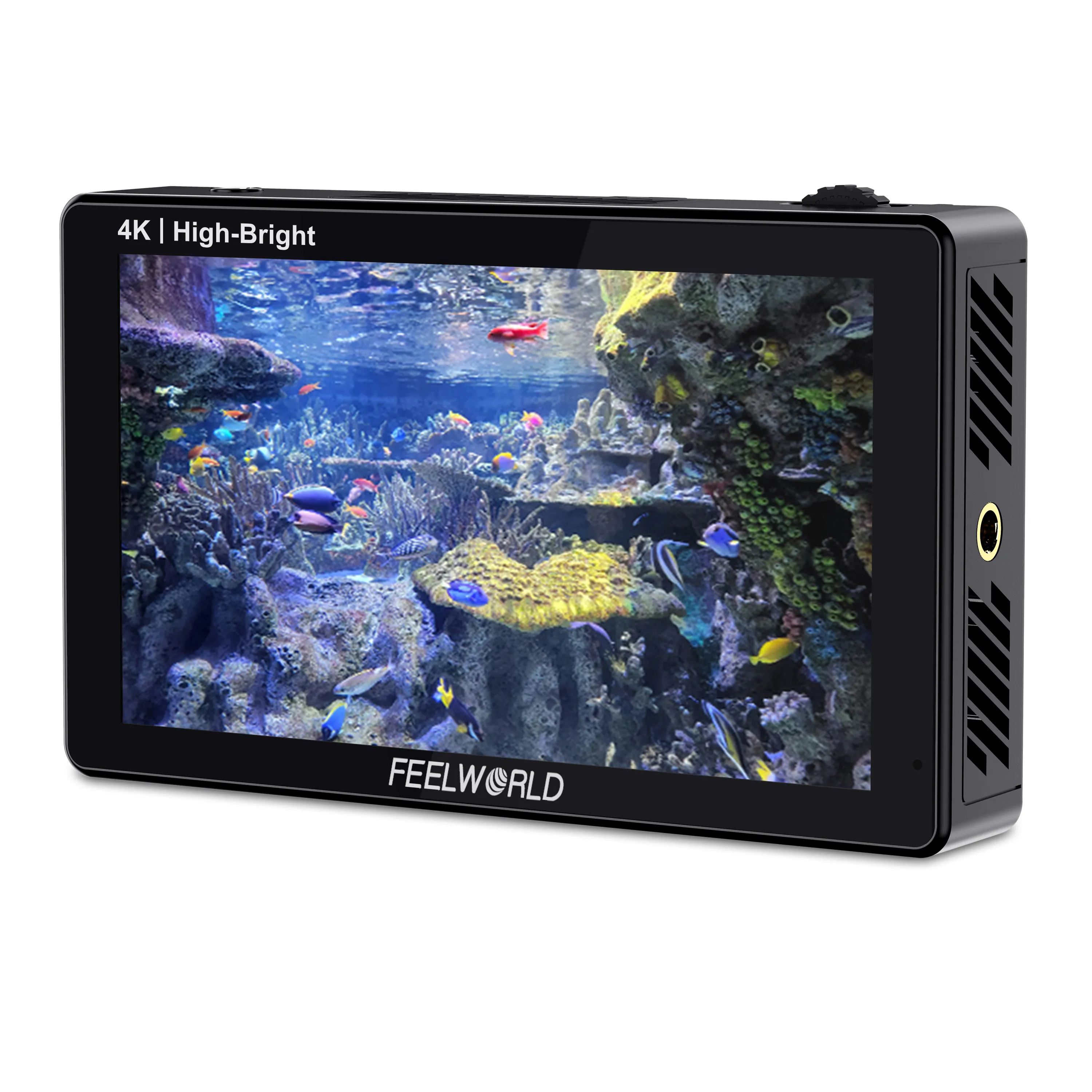 

FEELWORLD LUT5E 5.5" IPS Touch Screen Camera Monitor 1600nit Brightness for DSLR F970 Install Kit Custom Packaging Export