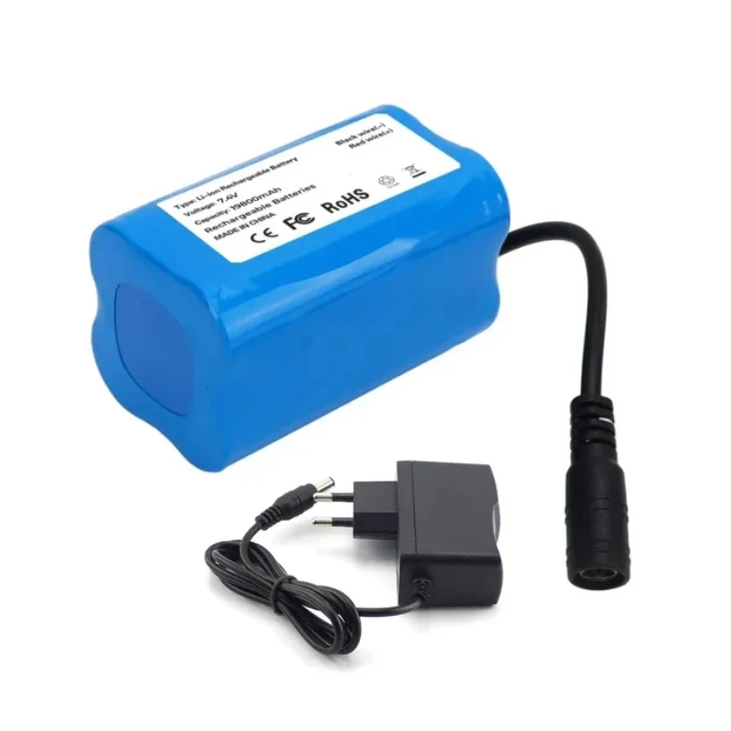 NEW 7.4V 19800mAh Battery For T188 T888 2011-5 V007 C18 H18 So on Remote Control RC Fishing Bait Boat Parts