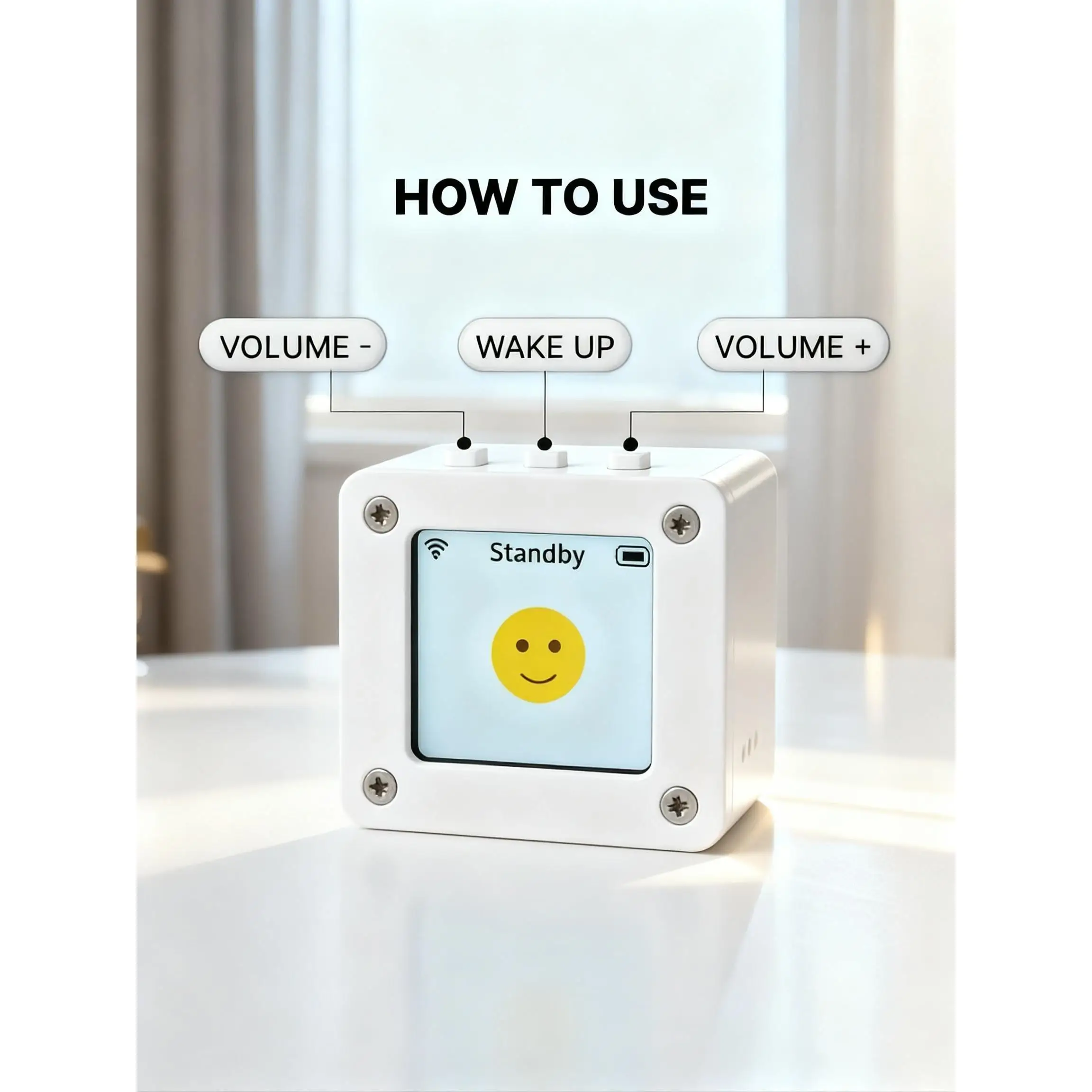 Mini robot AI DeepSeek XiaoZhi |   Chat de voz inteligente, compañero emocional y aprendizaje interactivo, regalo técnico portátil
