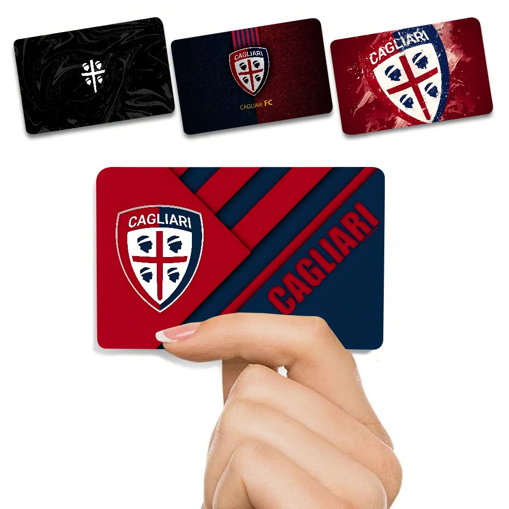 Cagliari calcio moda fosco ouro prata preto fosco filme adesivo de pele fita para cartão de débito de crédito bancário