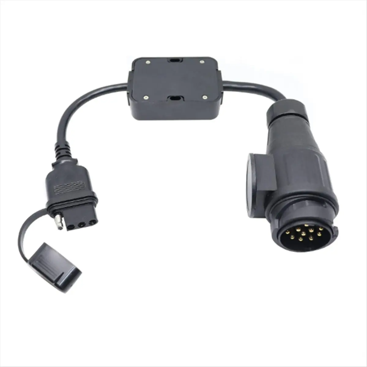 A26Z Trailer Connector European 13‑Pin to American 4‑Pin Taillight Circuit Wiring Adapter Plug and Play