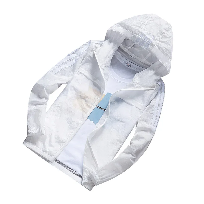 حار بيع الموسم الجديد في الهواء الطلق عارضة الرياضة أزياء الرجال الجلد سترة زوجين مطابقة خفيفة الوزن الصيف الحماية من الشمس Thr