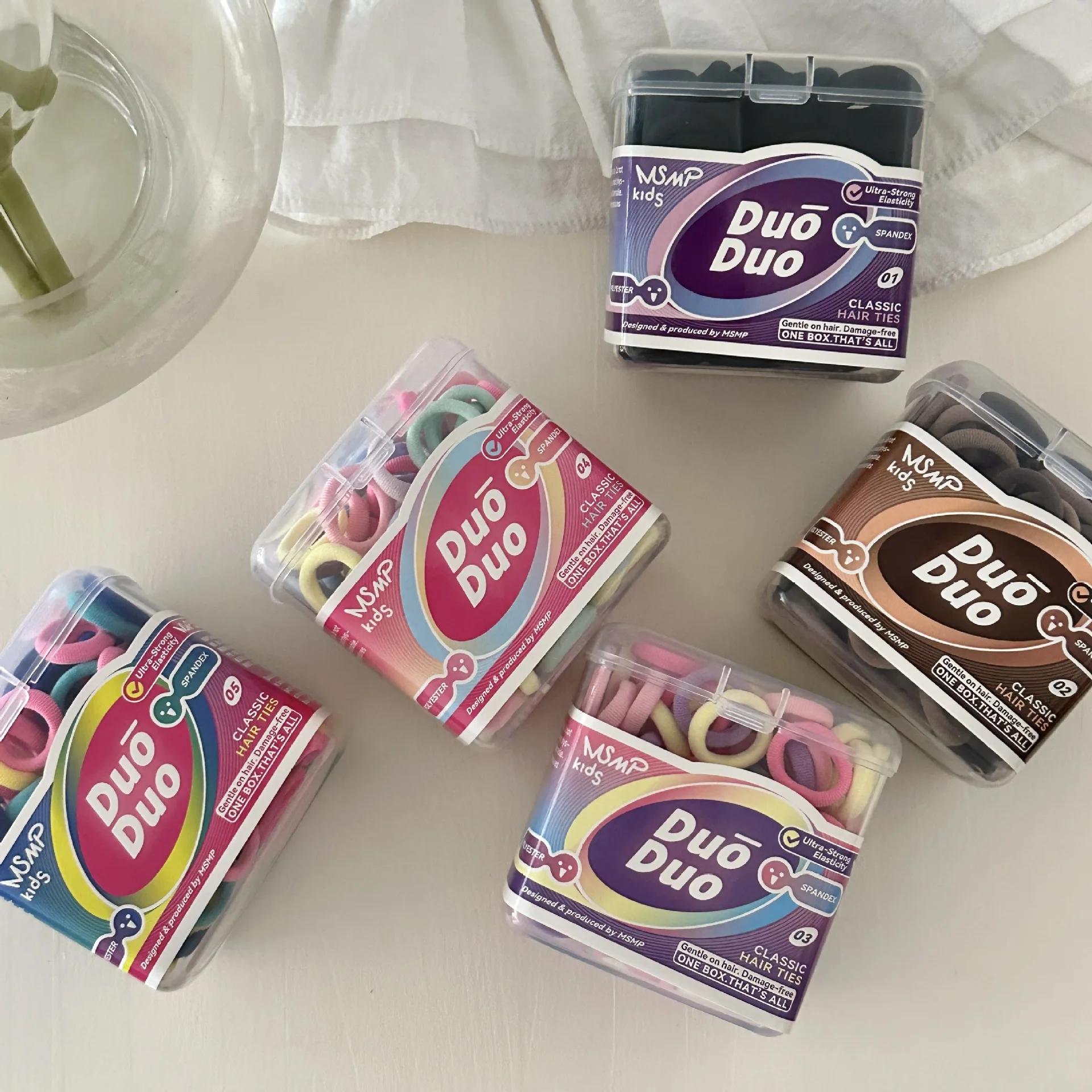 120 Uds. Elástico para el cabello para niños, lazo de felpa, lazos para el cabello suaves sin tirar para niños pequeños, bandas para el cabello suaves sin costuras para bebés, paquete a granel