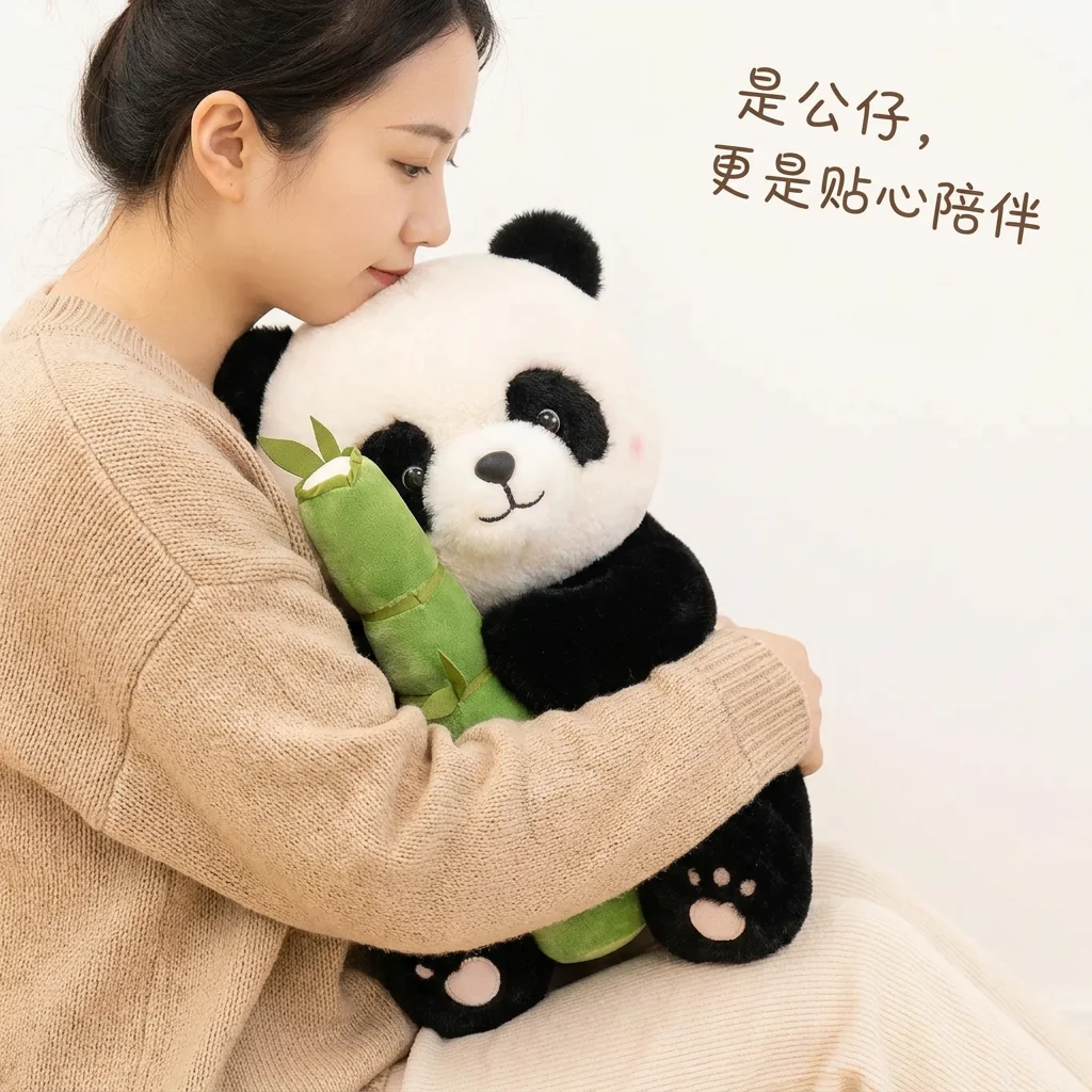 Cute Panda Plush Doll Pillow Soft Collectible Animal Gift for All Ages