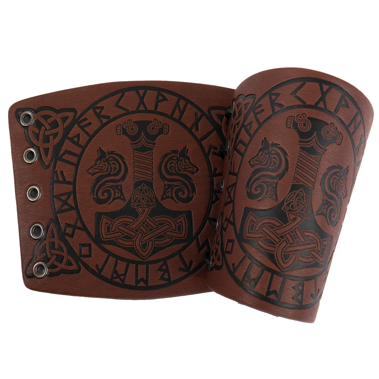 Armadura de couro medieval para homens, aquecedores de braço cosplay, pulseira com renda, manopla de cavaleiro pirata viking, bracer pulseira, acessórios steampunk