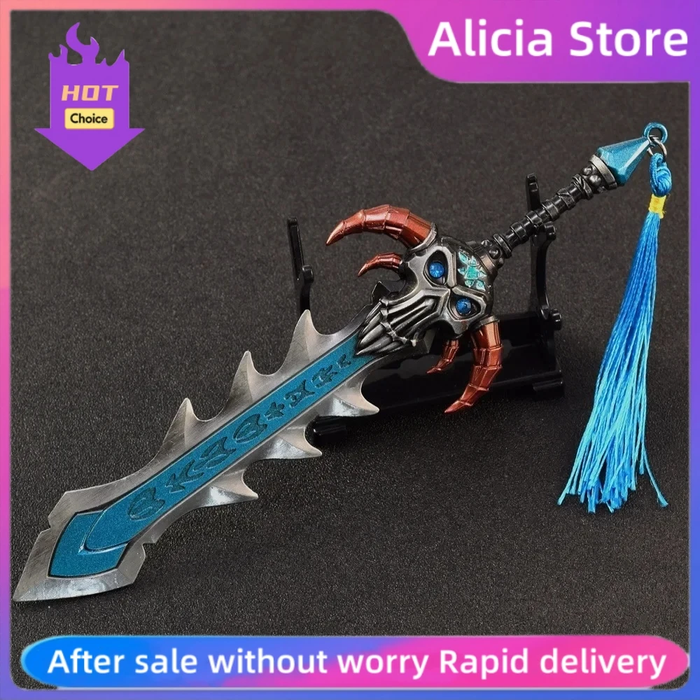 

New World Warcraft Weapon Naxxramas Slayer of The Lifeless Foretold By Salzman Game Peripheral Metal Weapon Model Sword Toys