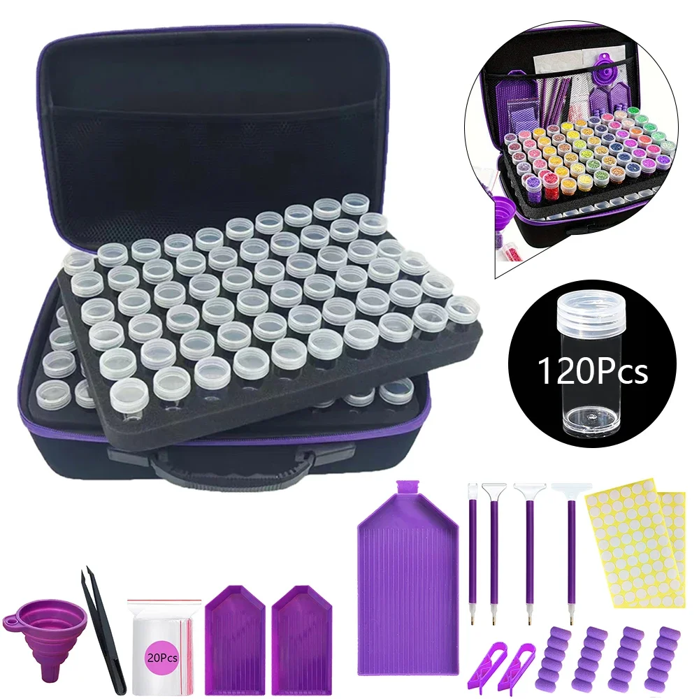 Diamant Schilderij Accessoires Diamant Gereedschap Kits Opbergdozen Test Pen Trays Stitch Koffer Diament Accessoire Pennen Hars Set 5d