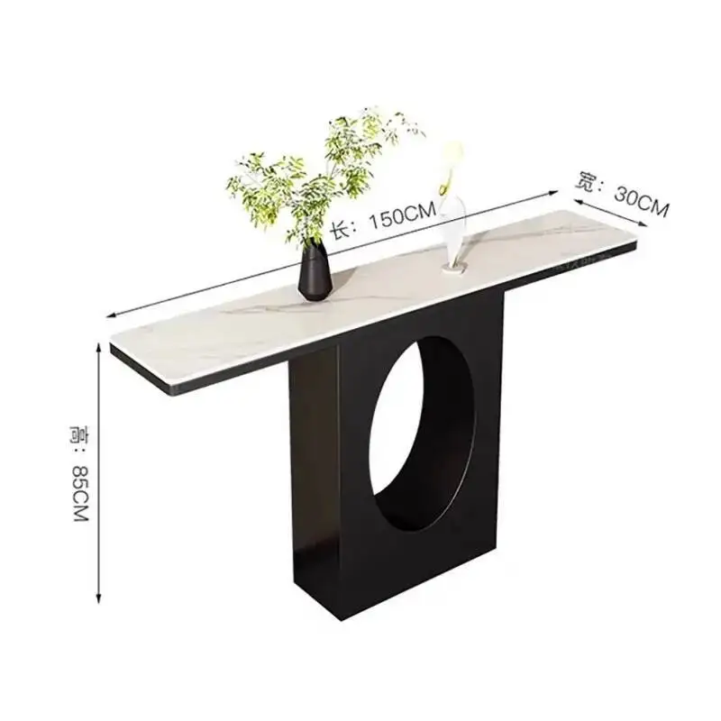 

Console Table Luxury Nordic Midcentry Hallway Marble Lobby Console Tables Entrance Metal Consolle Ingresso Living Room Furniture