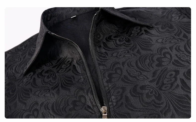 Middeleeuwse Jacquardpatroon Voor Heren En Vintage Reverjas Met Ritssluiting