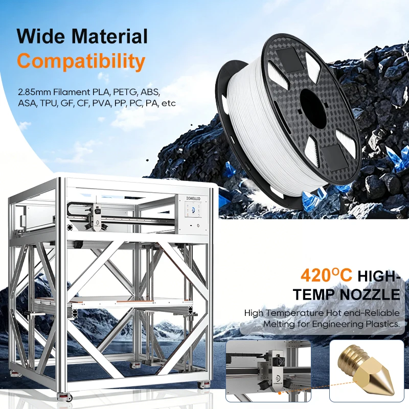 YG12-6Pro 3D Printing Machine High Speed Precision FYG Impresora 3D 1200mm Automatic Leveling Big Size 3D Printer
