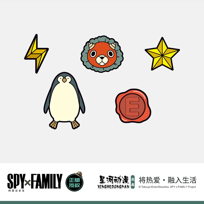 SPY×FAMILY Unisex Anya Forger Chimera Manla Star Lightning China Official Authorization PVC Shoes Accessories 5