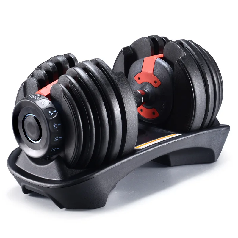 Men and Women Automatic Quick Adjustable Dumbbell 24kg 52.5 Lbs 15 Gear 조정 가능한 덤벨