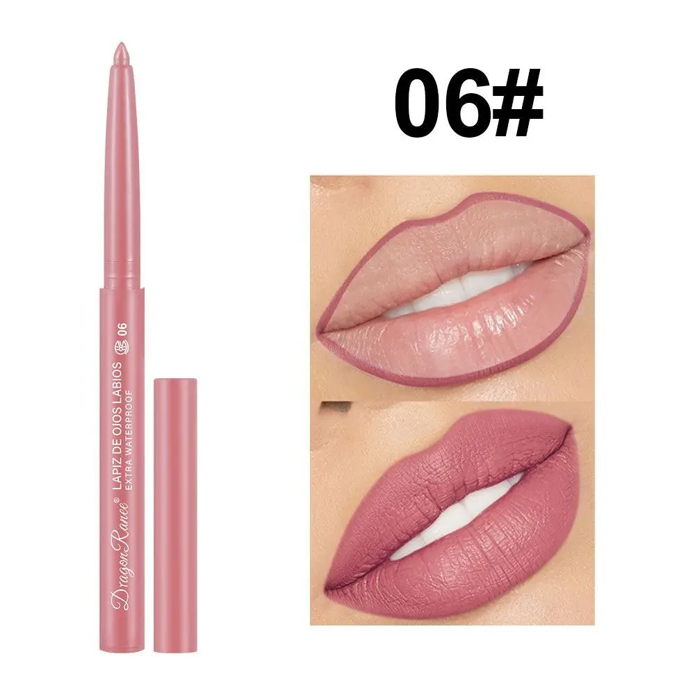 Nieuwe Waterdichte Lipliner Potlood Fluweel Matte Matte Lippenstift Potloden Natuurlijke Omtrek Lip Contour Lijn Fluwelen Lip Liner Potlood