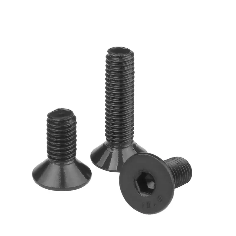 M10 M12 High Strength Countersunk Hex Socket Screws 10.9 Grade Carbon Steel Hexagon Socket Flat Head Fastener Bolts