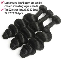 26 28 30 32 Inch Loose Wave Bundles Human Hair 16A Unprocessed Quality Virgin Raw Hair Brazilian 2 3 4 PCS Loose Deep Wave Human Hair Bundles Extensions 4