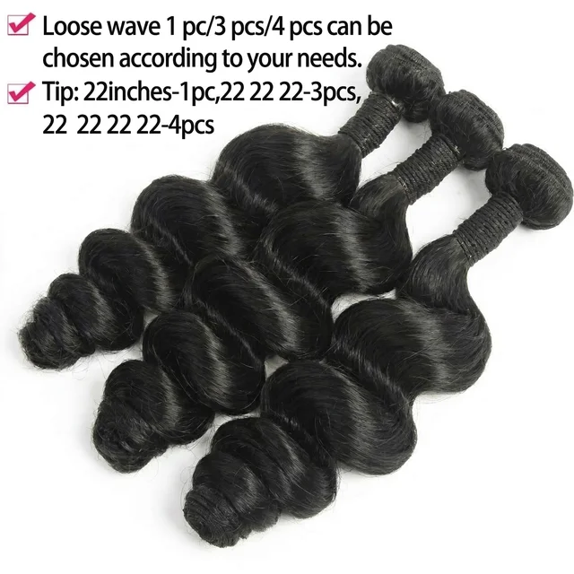 26 28 30 32 Inch Loose Wave Bundles Human Hair 16A Unprocessed Quality Virgin Raw Hair Brazilian 2 3 4 PCS Loose Deep Wave Human Hair Bundles Extensions 4 26 28 30 32 Inch Loose Wave Bundles Human Hair 16A Unprocessed Quality Virgin Raw Hair Brazilian 2 3 4 PCS Loose Deep Wave Human Hair Bundles Extensions 4