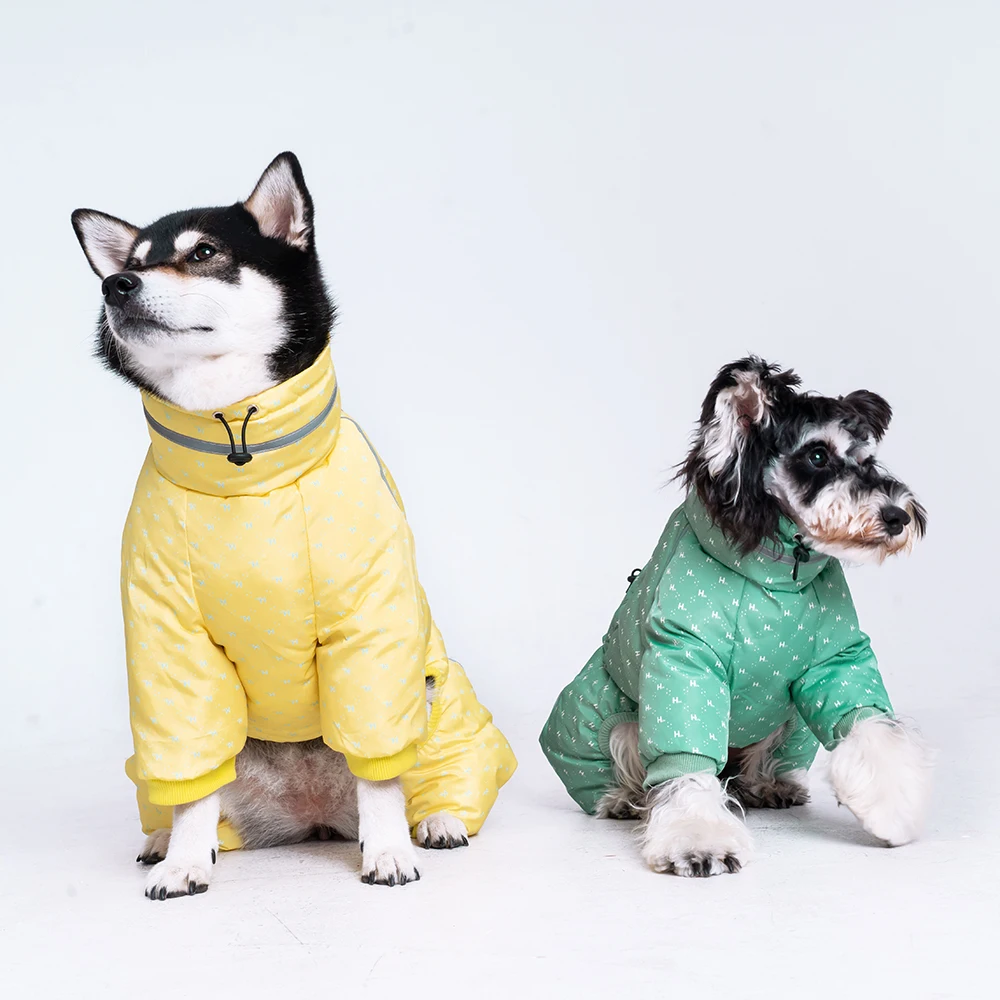 Winter Pet Clothes For dogs Warm Waterproof Dog Jumpsuit Overall Thicker Coat Medium Small Breed Dogs Clothing Puppy Jacket