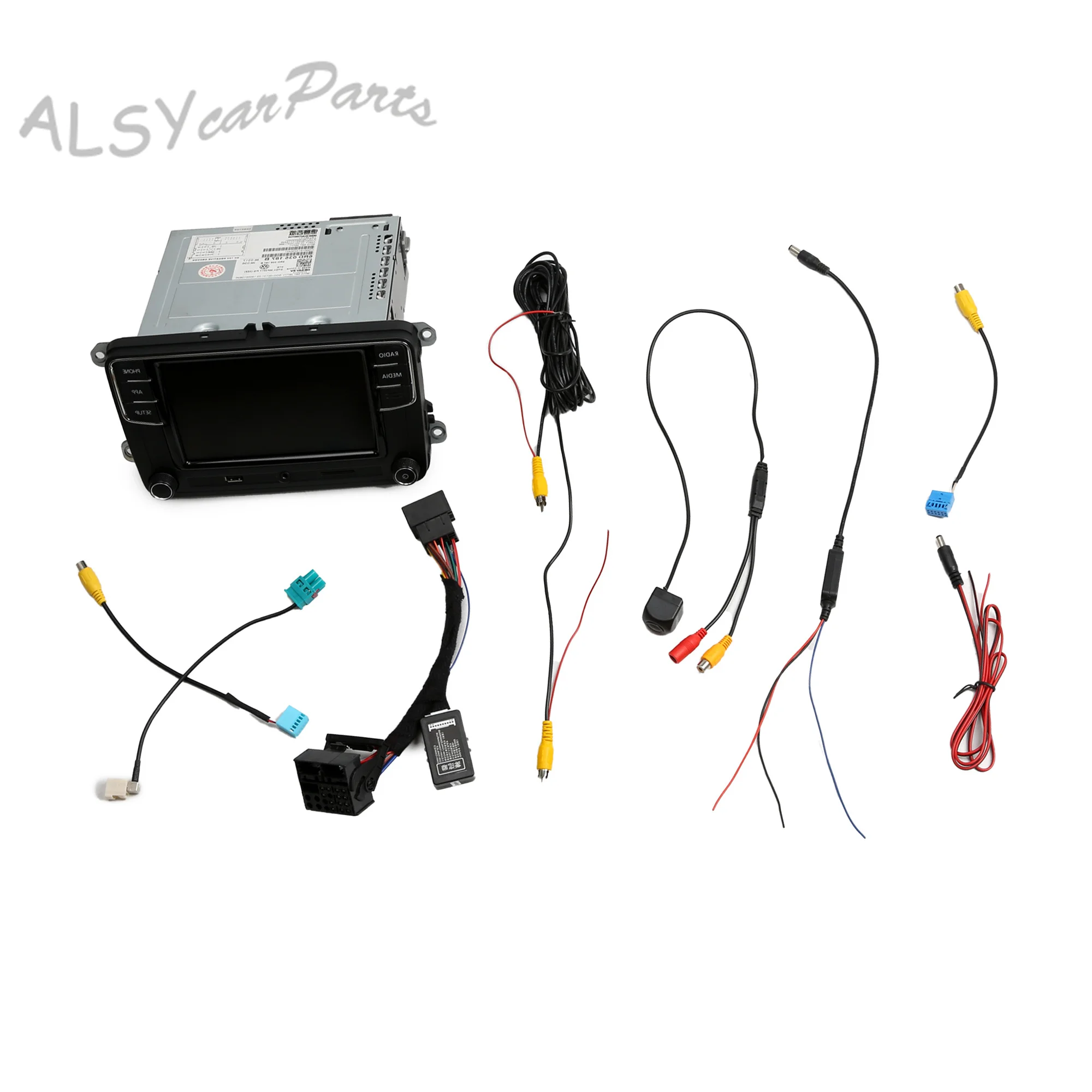 RCD330 187B CD Player + Rear View Camera + CAN Simulator Kit For VW PASSAT B6/3 SCIROCCO Seat Alhambra 7N Skoda 6RD 035 187 B