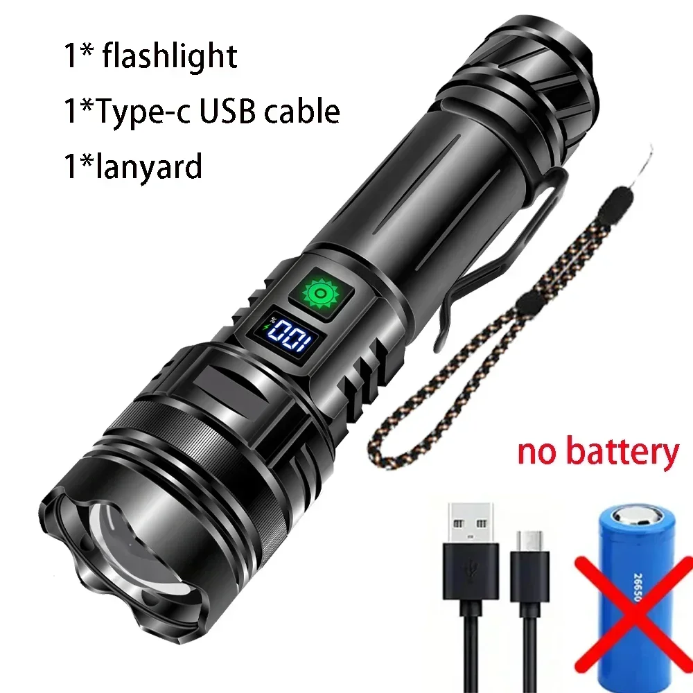 Oplaadbare GT10 zaklamp Super heldere draagbare Ultra Power lange afstand tactische zaklamp Outdoor noodcampinglantaarn