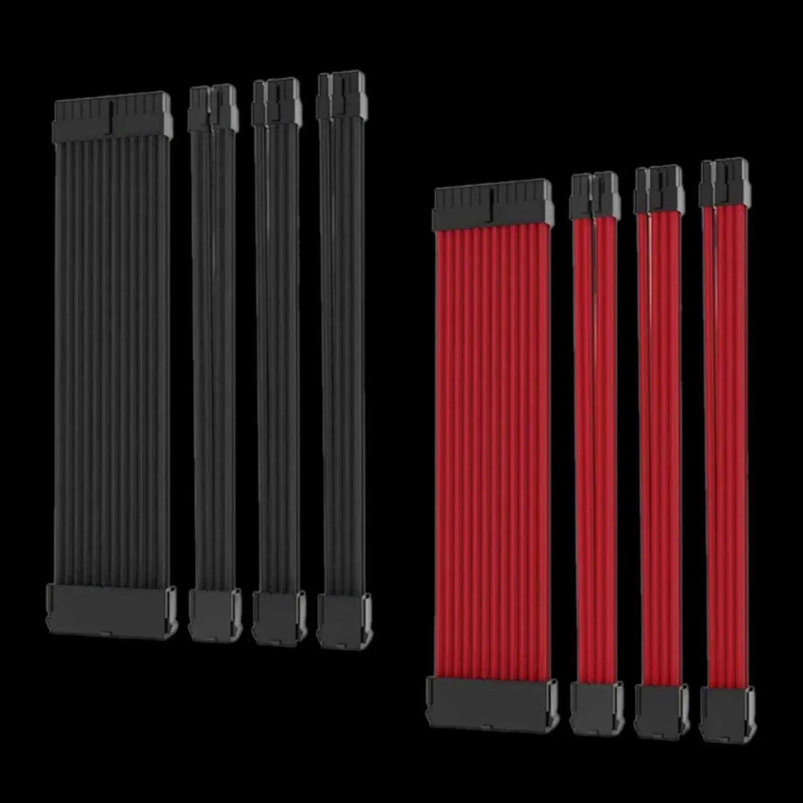 

Удлинитель кабеля блока питания 18AWG 24P 8P (4 + 4) 8P (6P + 2P) Портативный кабель с муфтой