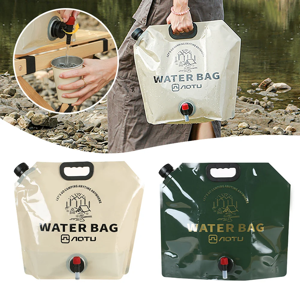 Outdoor Clear Water Bag Dustproof Water Container Bag With Faucet For Climbing