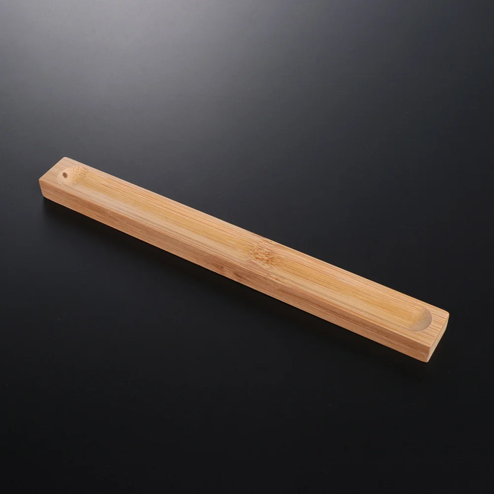

5pcs Bamboo Incense Holder Carbonized Wood Stick Stand For Meditation Yoga Spa Home Garden Temple Decoration Incense Burner