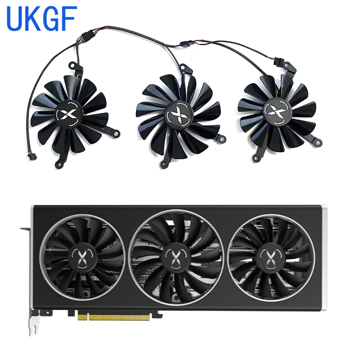 Brand new 85MM 95MM 4 PIN CF1015U12S CF9015U12S GPU fan for XFX SPEEDSTER SWFT 309 AMD Radeon RX 6700XT OC graphics card