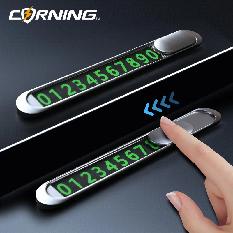 Temporary Parking Phone Number Car Contact Notification Plate Vehicle License Assist Notice Display Card Hide Auxiliary Interior