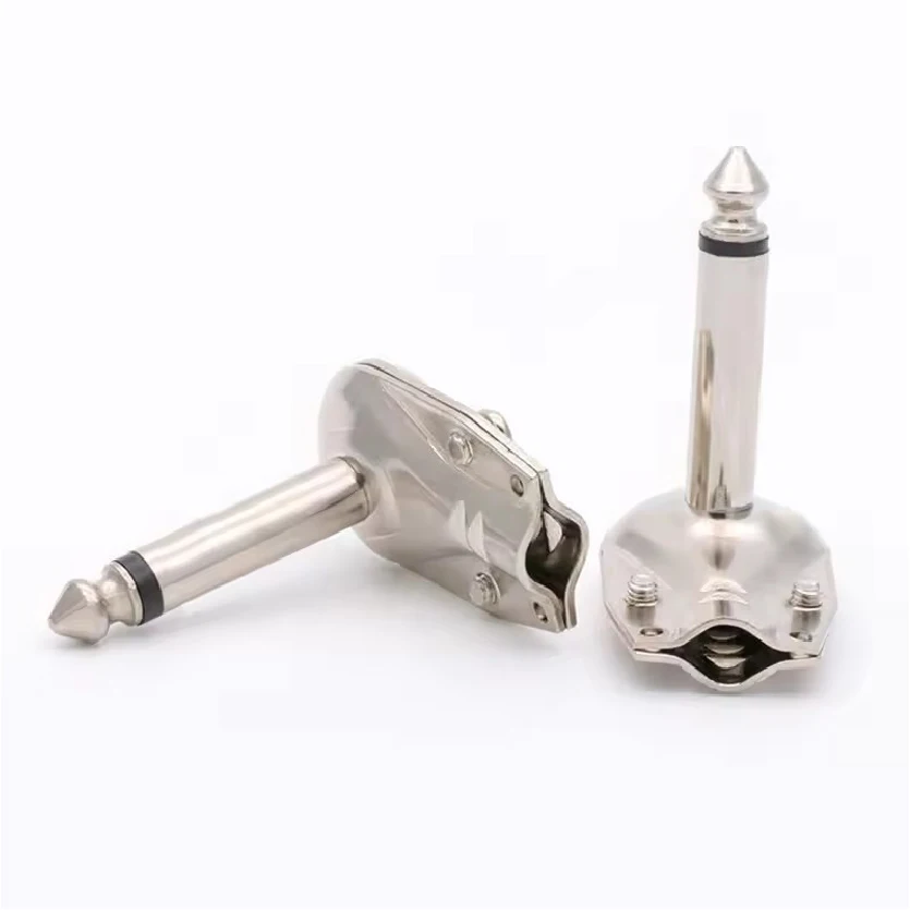 6.35MM Stereo Mono Right Angle Suitable Plug for Making Patch Cables Audio Connector