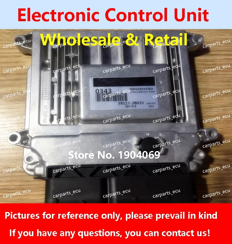 

39117-2B035 0343 ECU 39117-2B010 0475/39117-2B015 0341/39117-2B037 0475 For Hyundai Kia Fcrte Car Engine Computer Board/M7.9.8