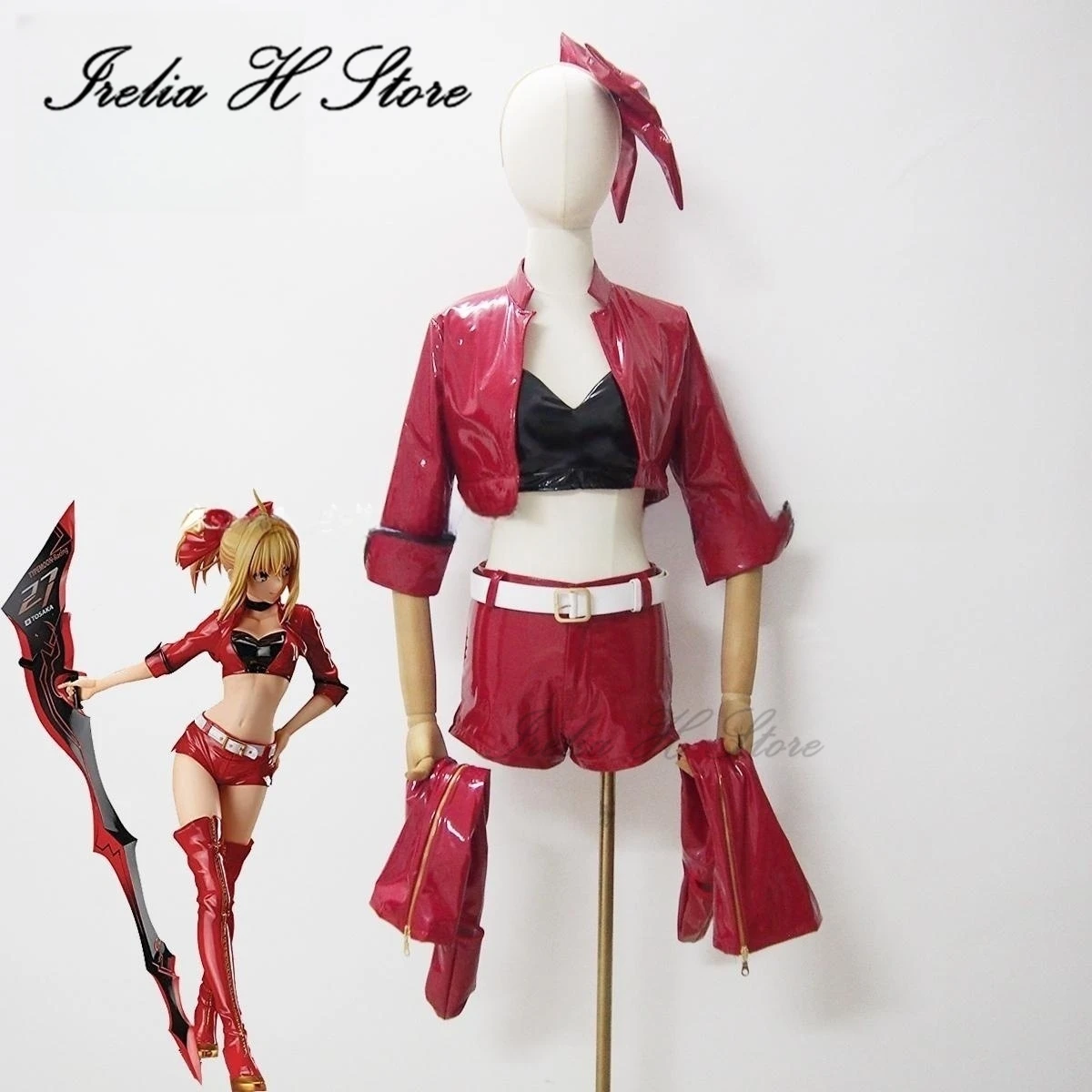 Irelia H Store Custom made/size FGO Fan art Nero/Altria Cosplay Costume Nero/Altria Sexy Racing Suit Halloween Costumes