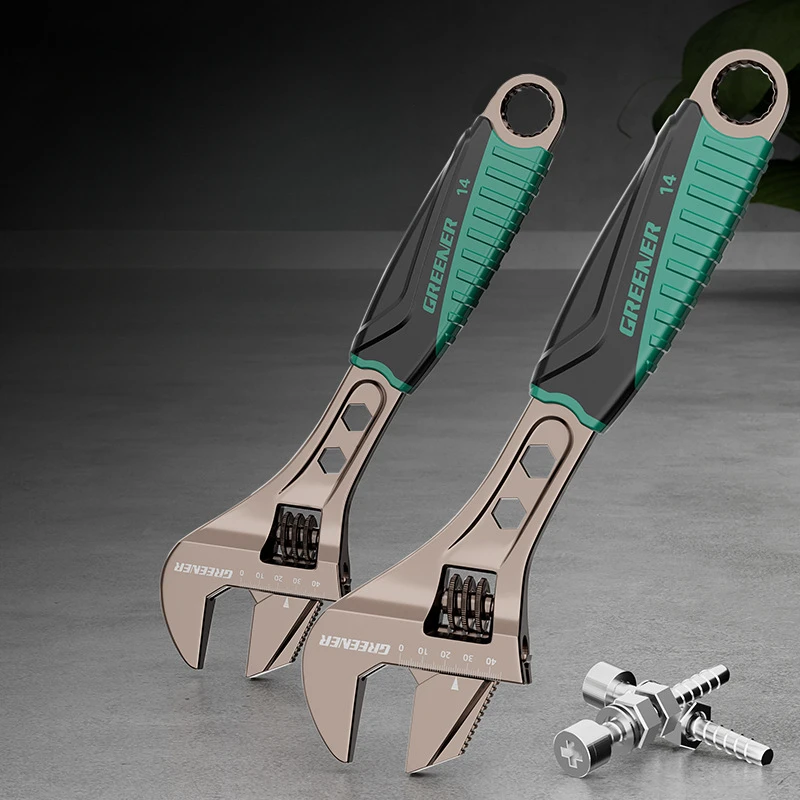

Adjustable Wrench Tool Multi-functional Universal Open Spanner Faucet Pipe Wrench Hand Tools