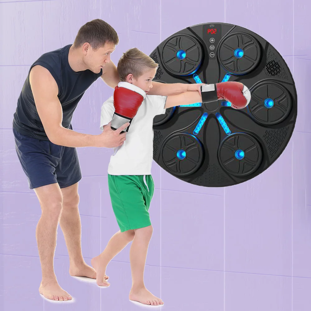 New Smart Music Boxing Machine Adult/Children Sports Fitness Boxing Trainer Home Exercise Response Training Boxing Wall Target