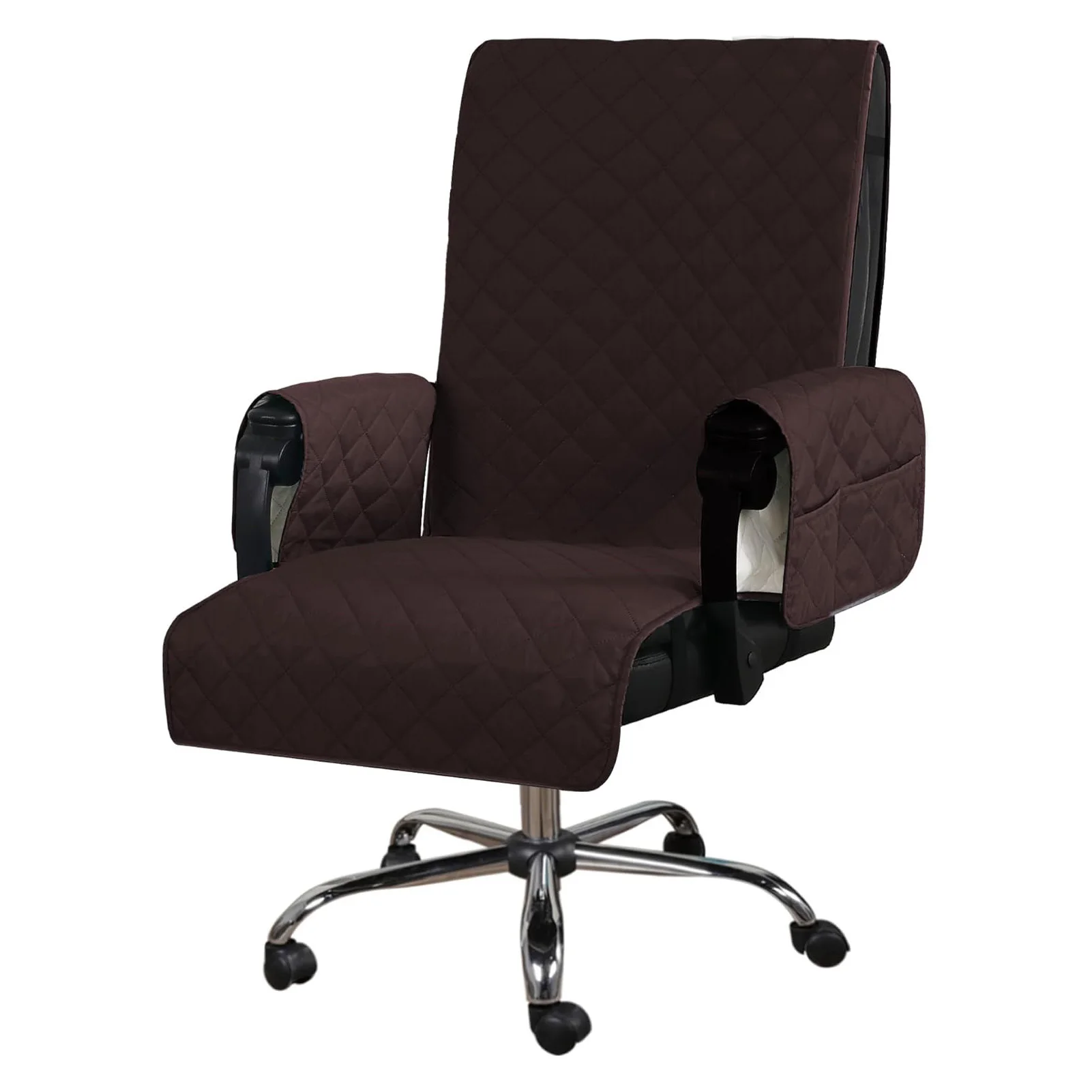 

1 шт., чехол для офисного стула, утолщенный компьютерный подлокотник, защитные чехлы для стула, водонепроницаемые, пылезащитные, маслостойкие, для домашних животных, царапин, домашний офис