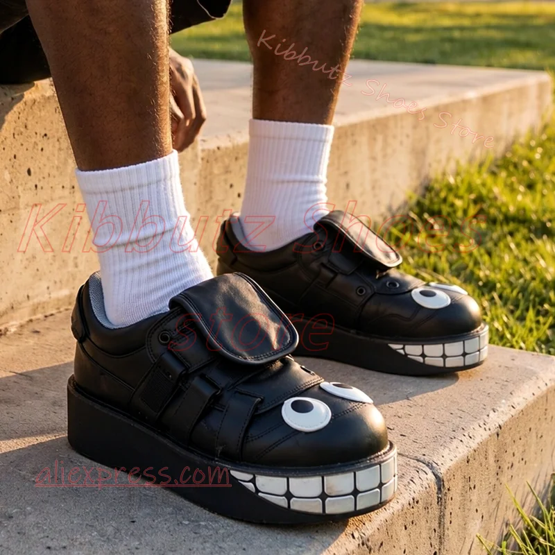 Cartoon Eyes Shoes Funny Character Pumps Kawaii Novelty Footwear Surprise Unisex Creepy Cute Alternative Fashion Statement Shoes