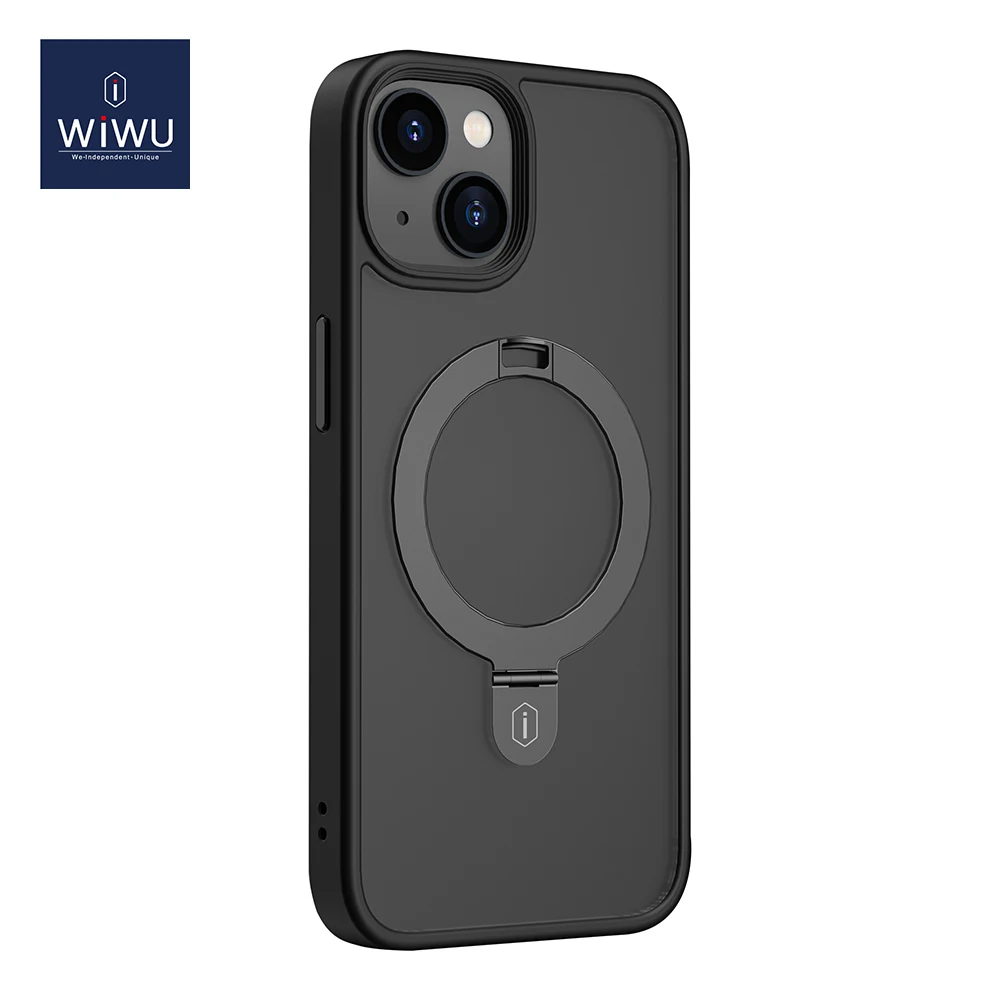 WiWU Magnetic Case for iPhone 14 15 6.1 6.1 Pro 6.7 Pro Max Foldable Stand for iPhone 14 Pro Max 6.7 Mobile Phone Charging Case