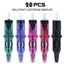 Tattoo Ball Point Pen Cartridge Integrated Bollpoint Pen Tattoo Artist Painting Practice Tools Suitable for Most Tattoo Machines
