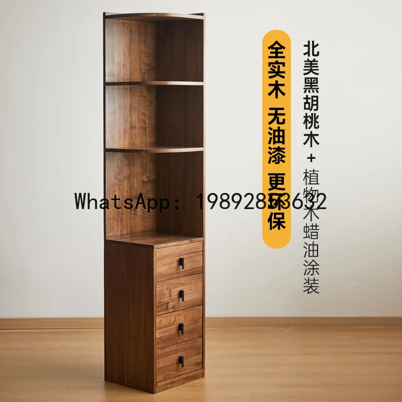 XL الصلبة الخشب خزانة زاوية تخزين الرف جدار خزانة زاوية غرفة المعيشة الزاوية خزانة جانبية