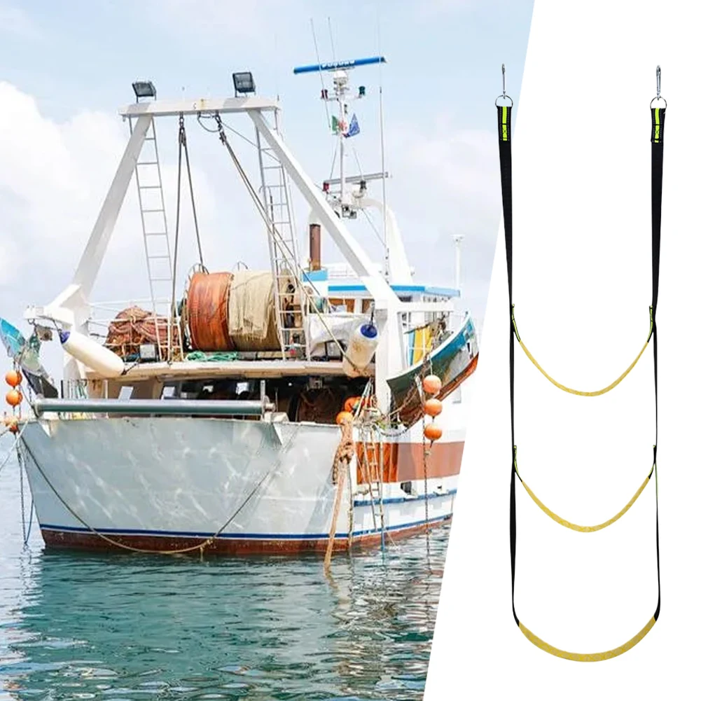 

3 Step Inflatable Boat Boarding Steps Nylon Boat Launching Ladder Reusable Yacht Side Hanging Ladder Boat Accessories