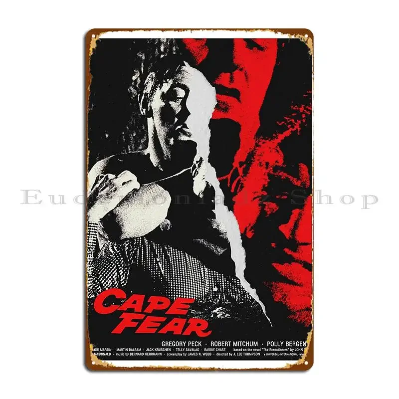 Cape Fear 1962 Movie Poster Design Metal Plaque Custom Cave Club Party Pub Retro Tin Sign Poster