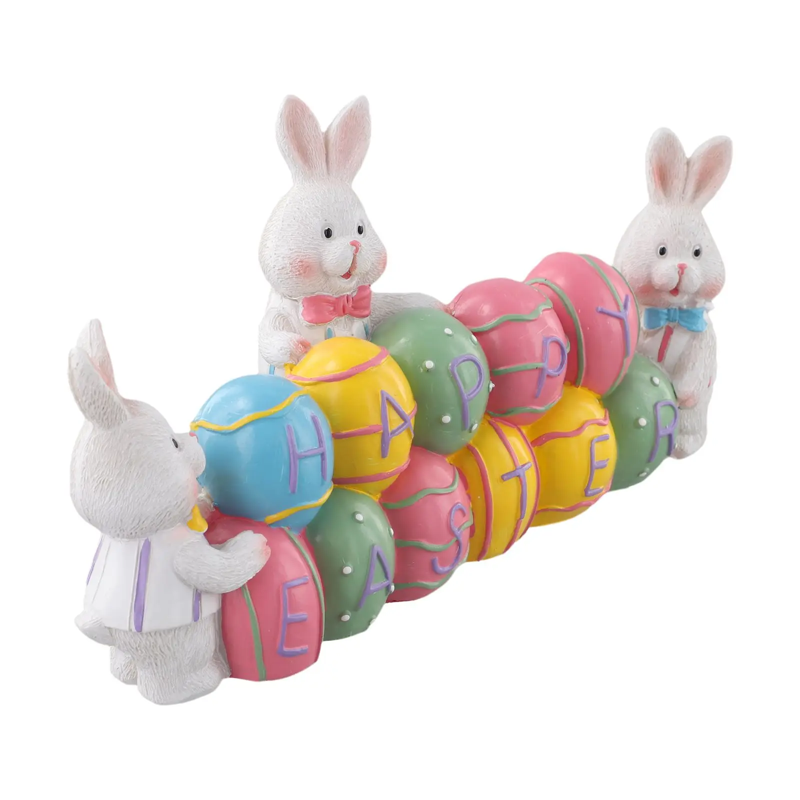 

Пасхальный центральный кролик, настольное украшение, пасхальное праздничное сезонное украшение, очаровательный стиль, праздничный подарок на память