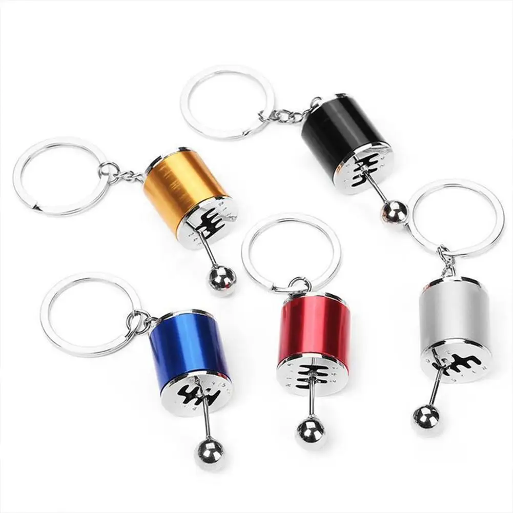 Creative Auto Part Model Gear Shifting Keychain Keyring ADHD Fidget Key Chain