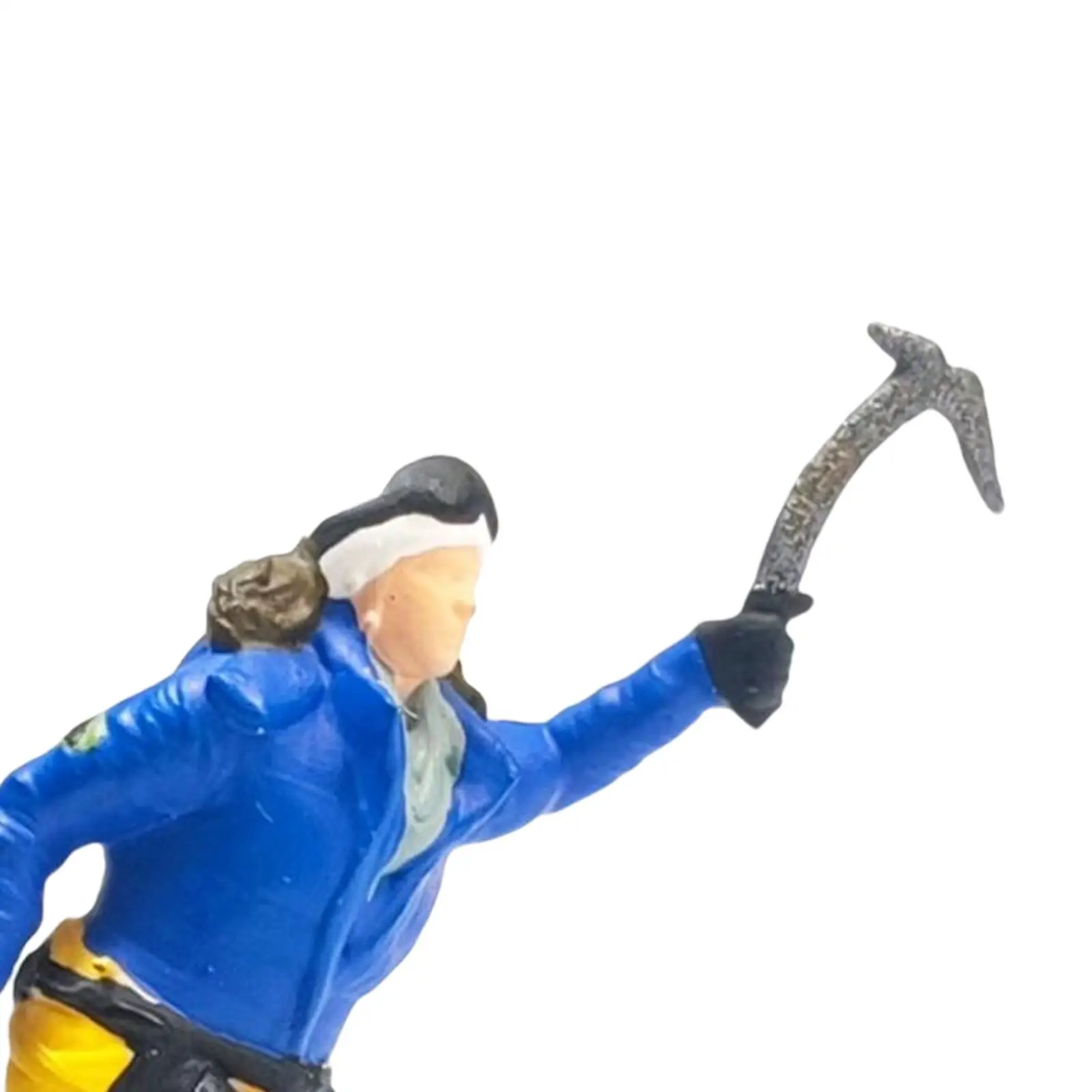 Realistic 1/64 Climbing People Figures Mountaineering People Figurines Miniature