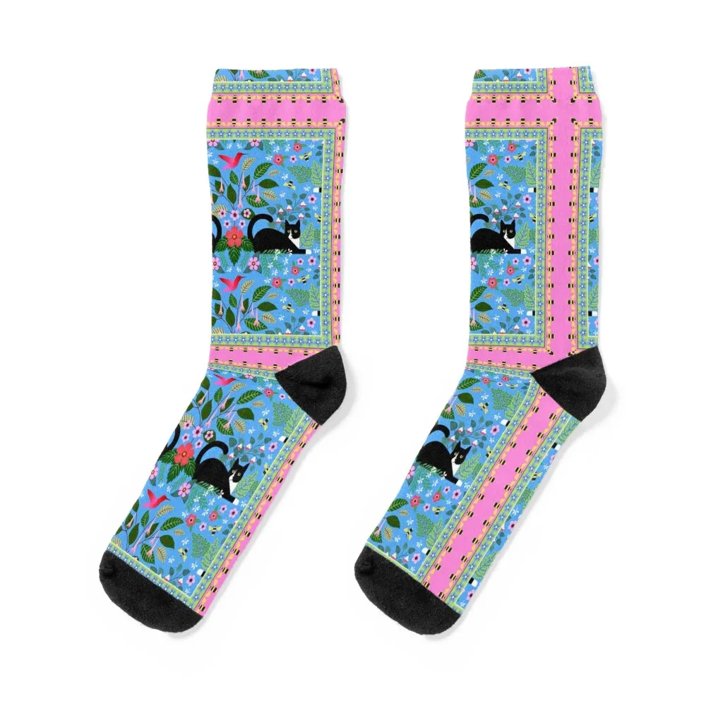 

Katie and the Hummingbird Socks winter thermal floor floral Christmas Men Socks Luxury Brand Women's