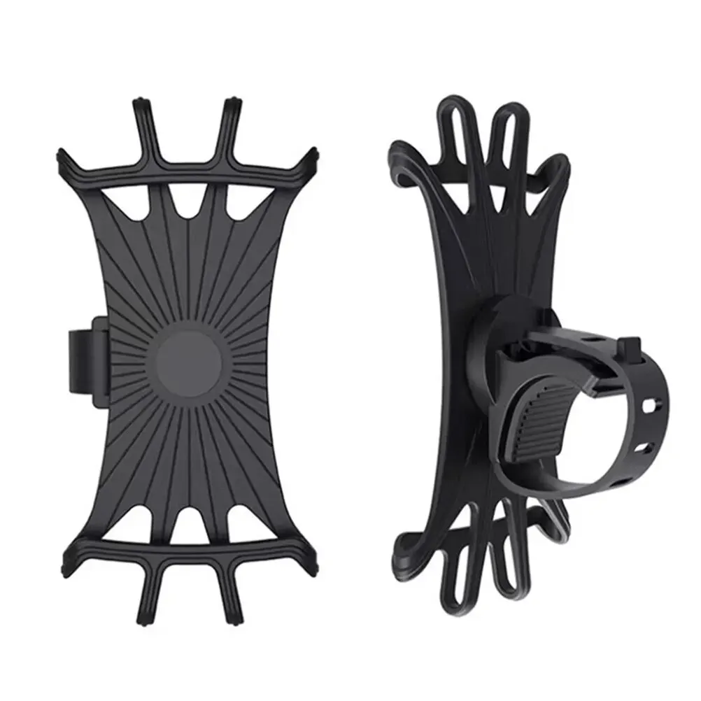 1pc 360° Rotatable Bicycle Phone Holder Silicone Motorcycle GPS Bracket for iPhone 11 Xiaomi 10 Huawei P40 More